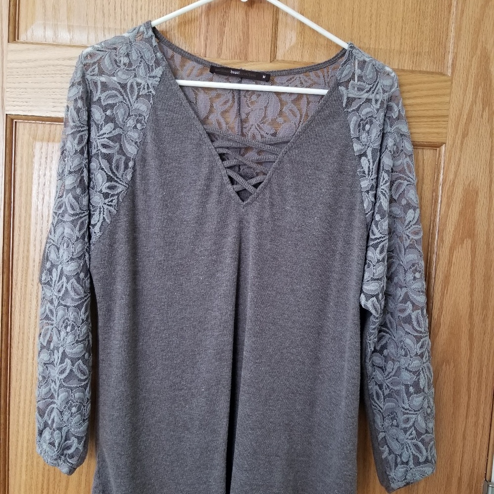 Crisscross Neck Shirt